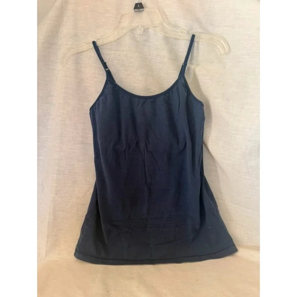Navy blue spaghetti strap camisole tank top